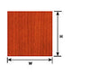 Plastruct 91854 1:12 Mahogany Wood Paneling Sheet Scratch Building Supplies