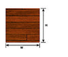 Plastruct 91856 1:12 Dark Hard- Wood Floor Sheet Scratch Building Supplies