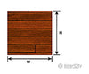 Plastruct 91856 1:12 Dark Hard- Wood Floor Sheet Scratch Building Supplies
