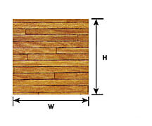 Plastruct 91859 G (1:24) Light Hardwood Floor Sheet Scratch Building Supplies