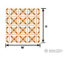 Plastruct 91861 1:12 Brown Square Tile Sheet Scratch Building Supplies