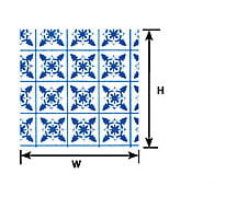 Plastruct 91862 1:12 Blue Square Tile Sheet Scratch Building Supplies