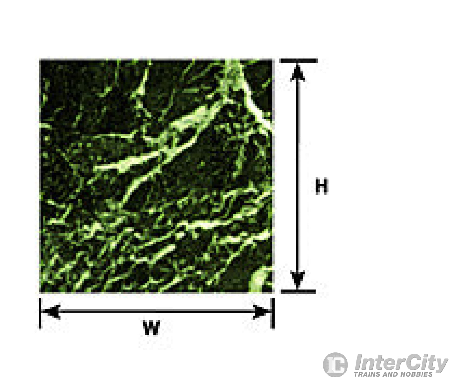 Plastruct 91872 1:12 Green Marble Sheet Scratch Building Supplies