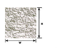 Plastruct 91875 Gray Random Stone Sheet Scratch Building Supplies