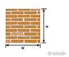 Plastruct 91881 1:12 Brown Brick Sheet Scratch Building Supplies