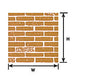 Plastruct 91881 1:12 Brown Brick Sheet Scratch Building Supplies