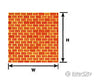 Plastruct 91883 O (1:48) Red Brick Sheet Scratch Building Supplies