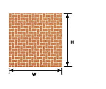 Plastruct 91884 O (1:48) Inter- Locking Paving Sheet Scratch Building Supplies