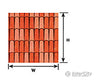 Plastruct 91888 O (1:48) Spanish Tile Roof Sheet Scratch Building Supplies