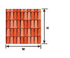 Plastruct 91888 O (1:48) Spanish Tile Roof Sheet Scratch Building Supplies