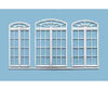 Plastruct O 93122 Windows - Square Rounded French Door Windows 2.25 x 1.5’’ - Parts