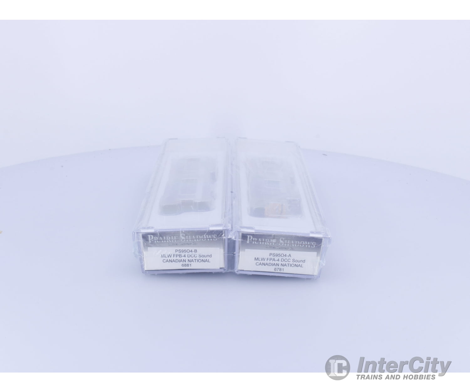 Prairie Shadows Model Railway Co. PS95O4-A and B N MLW FPA-4 and FPB-4 Diesel Locomotives Canadian National (CN)