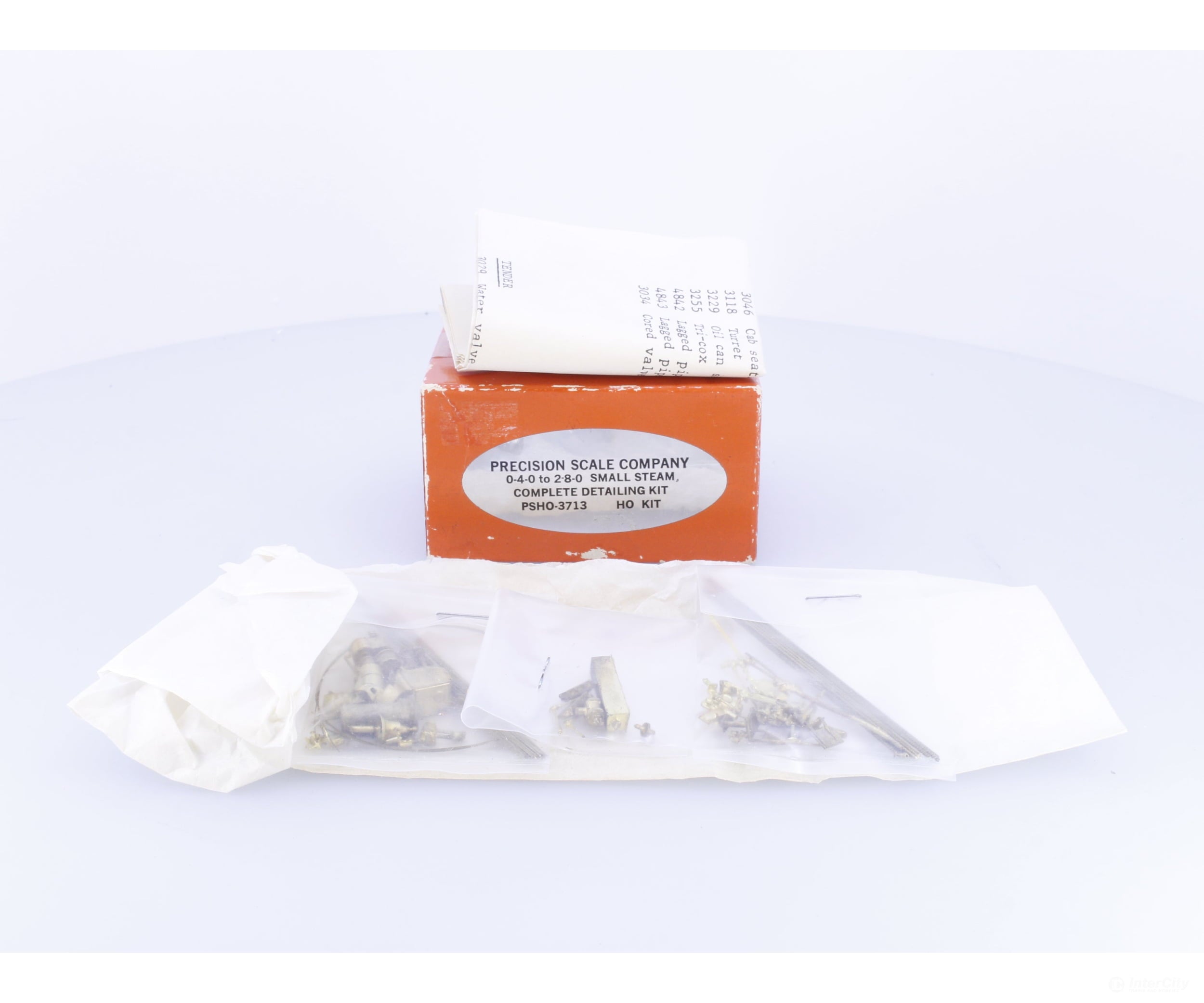 Precision Scale Co. HO 3713 Complete Detail Kit -- Small Steam - Parts