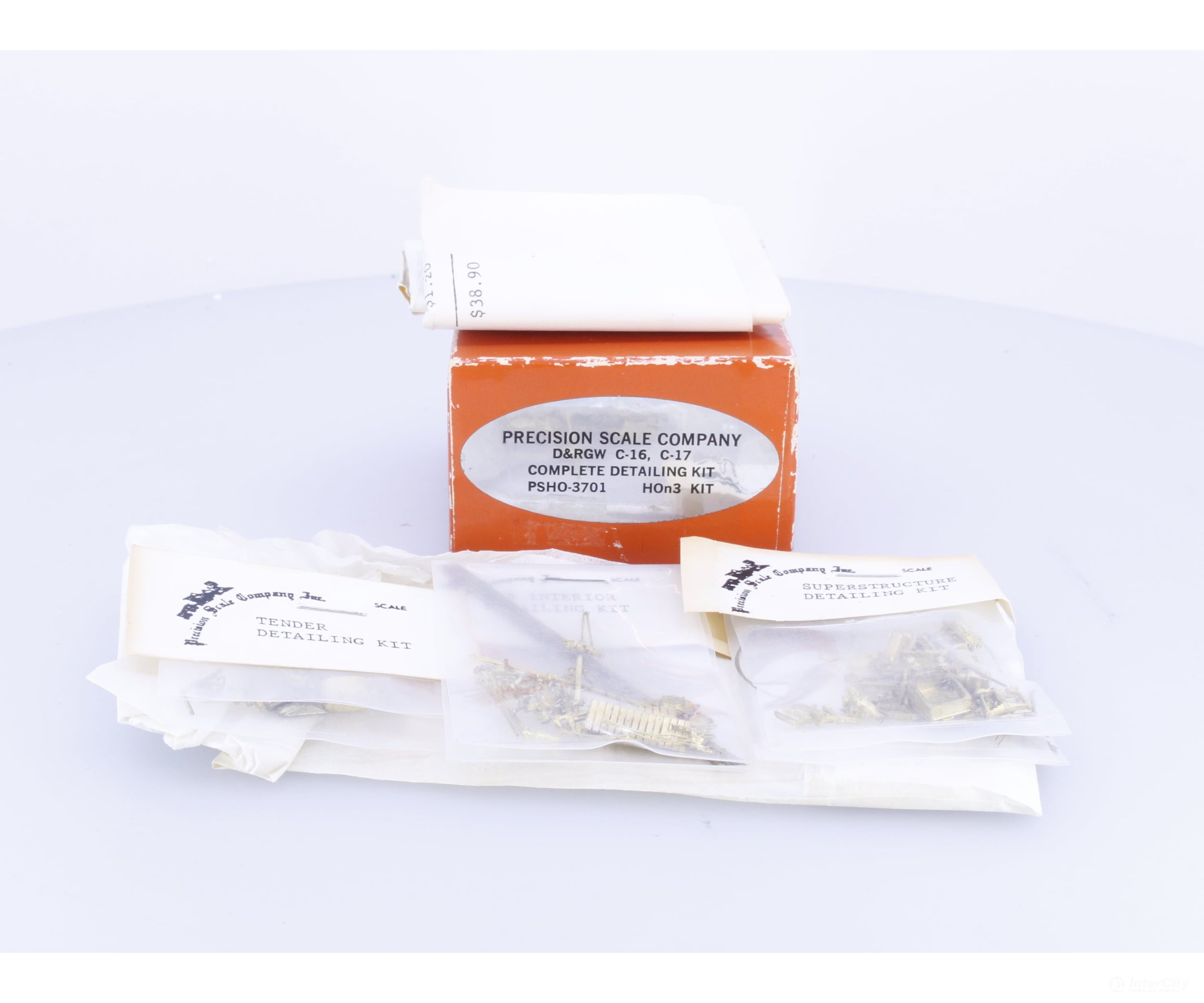 Precision Scale Co. HOn3 3701 Complete Detail Kit -- DRGW C-16/17 - Parts