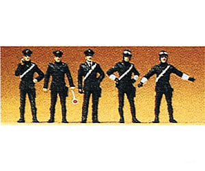 Preiser Ho 10175 Police -- Motorcycle Figures