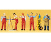 Preiser Ho 10243 People Working -- Craftsmen Pkg(5) Figures