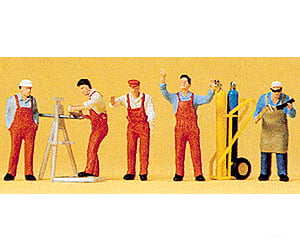 Preiser Ho 10243 People Working -- Craftsmen Pkg(5) Figures
