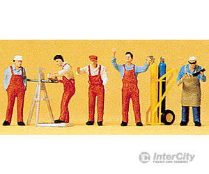 Preiser Ho 10243 People Working -- Craftsmen Pkg(5) Figures