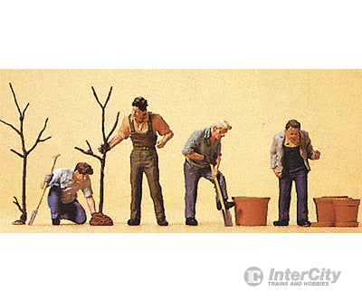 Preiser Ho 10466 People Working -- Men Planting Trees Figures