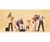 Preiser Ho 10469 Pedestrians -- Passers-By & Wheelchair Pkg(5) Figures