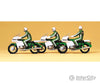 Preiser Ho 10489 Law Enforcement Officers -- Police On Motorcycles Figures