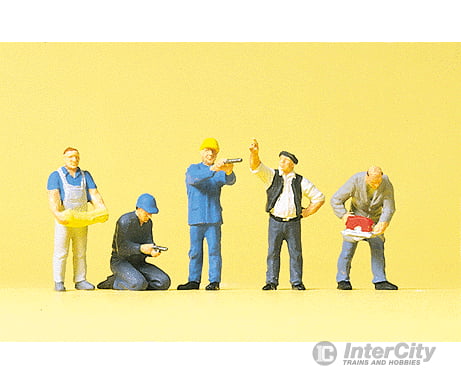 Preiser HO 10498 People Working - Craftsmen w/Tools Figures