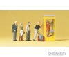 Preiser Ho 10523 Pedestians -- Waiting Persons At The Telephone Booth (5 Figures 1 Phone Booth)