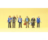 Preiser Ho 10544 Passengers -- Travelers Aid Personnel W/Elderly Pkg(6) Figures