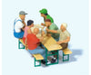 Preiser Ho 10703 Friends Having A Drink -- Pkg(6) Figures
