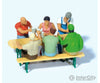 Preiser Ho 10703 Friends Having A Drink -- Pkg(6) Figures