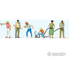 Preiser Ho 10709 At The Gas Station -- Self-Service Patron Pkg(6) Figures
