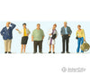 Preiser Ho 10734 Waiting Train Travelers -- Pkg(6) Figures