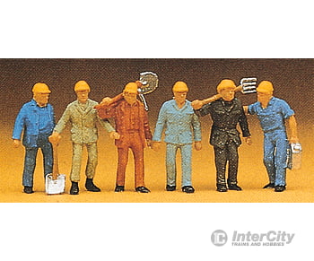 Preiser HO 14033 Railroad Personnel - Track Workers (24 figures) Figures