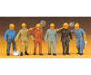 Preiser HO 14033 Railroad Personnel - Track Workers (24 figures) Figures