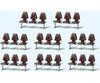 Preiser Ho 17215 Modern Modular Seating/Benches Kit 8 Pcs Scenery Details