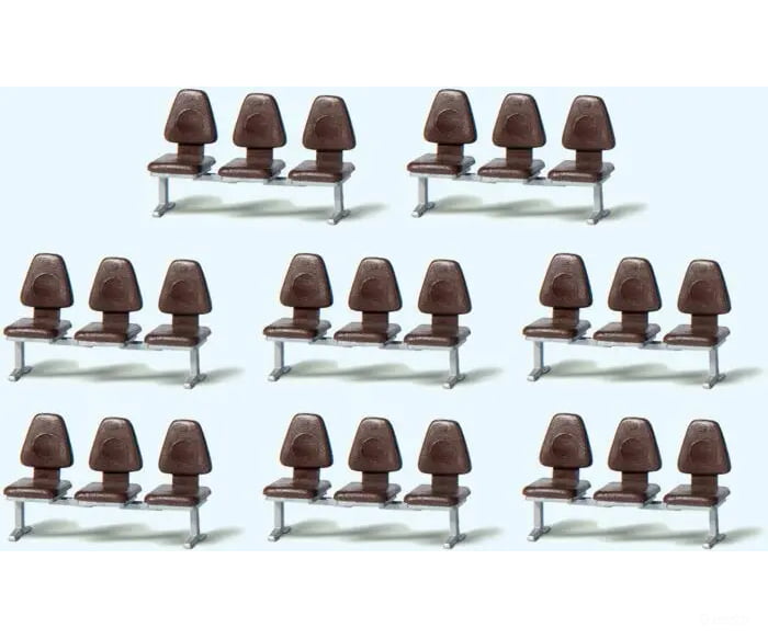 Preiser Ho 17215 Modern Modular Seating/Benches Kit 8 Pcs Scenery Details