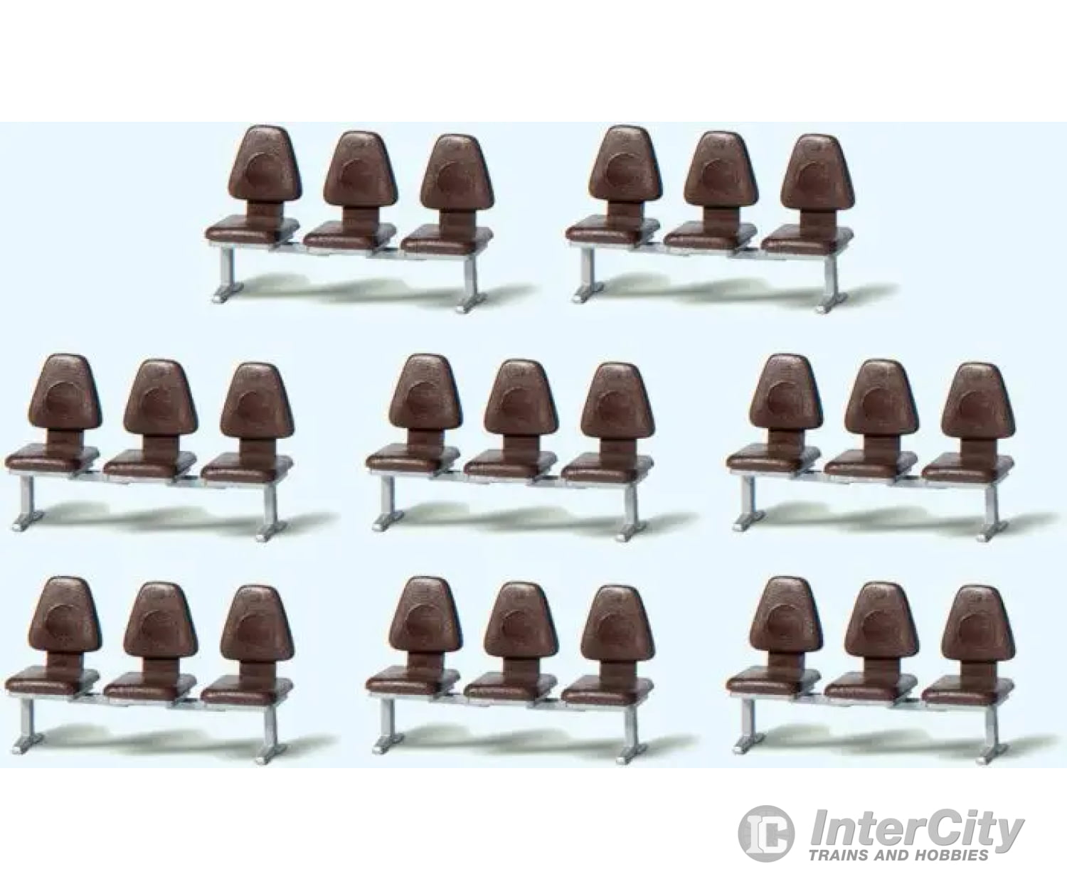 Preiser Ho 17215 Modern Modular Seating/Benches Kit 8 Pcs Scenery Details