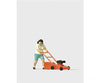 Preiser Ho 28085 Woman Mowing The Lawn Figures