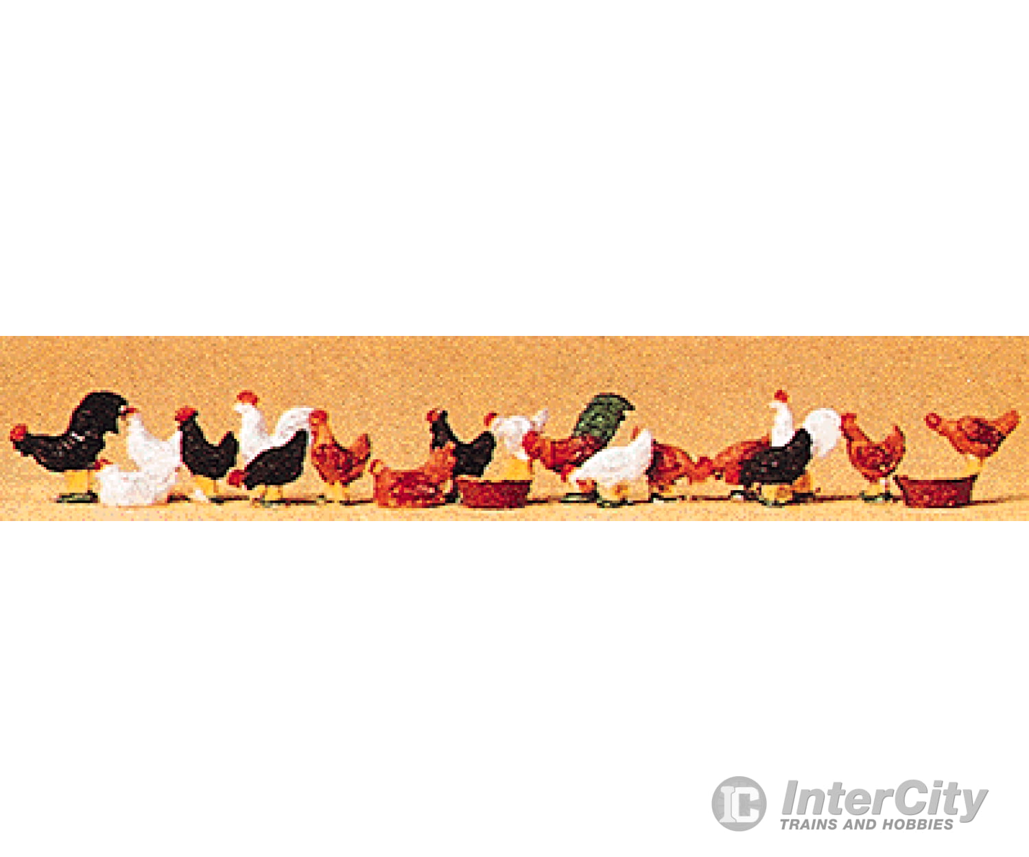 Preiser Kg Ho 14168 Animals - Chickens Pkg(18) Figures