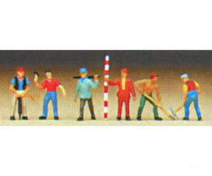 Preiser N 79030 People Working -- Road Construction Workers Figures