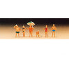 Preiser N 79070 Recreation & Sports -- Family At The Beach Figures