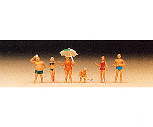 Preiser N 79070 Recreation & Sports -- Family At The Beach Figures