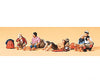 Preiser N 79159 Pedestrians -- Resting Wanderers Figures