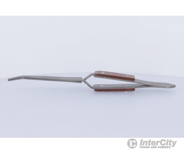 Press To Open Tweezers - Titanium Finish Curved Tools