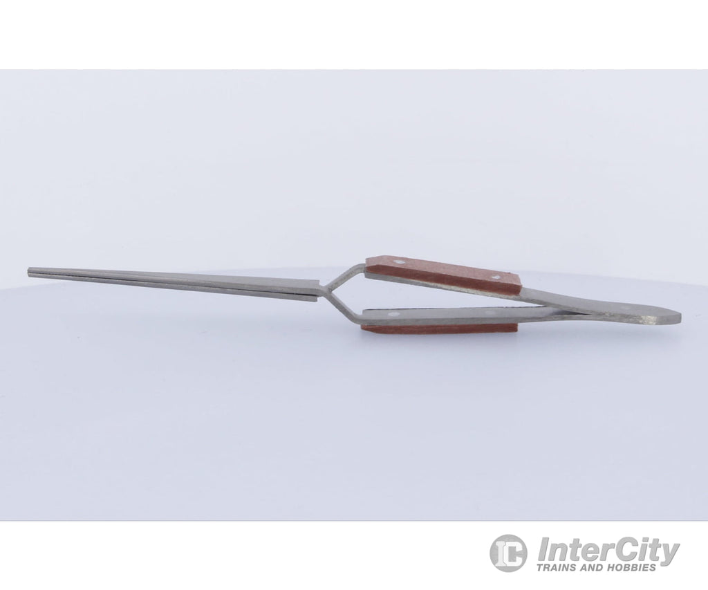 Press To Open Tweezers - Titanium Finish Straight Tools
