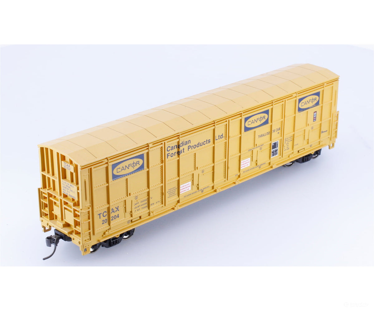 Proto 1000 89033 HO 60’ Thrall Door Box Car Canfor (TCAX) 20204 - Freight Cars
