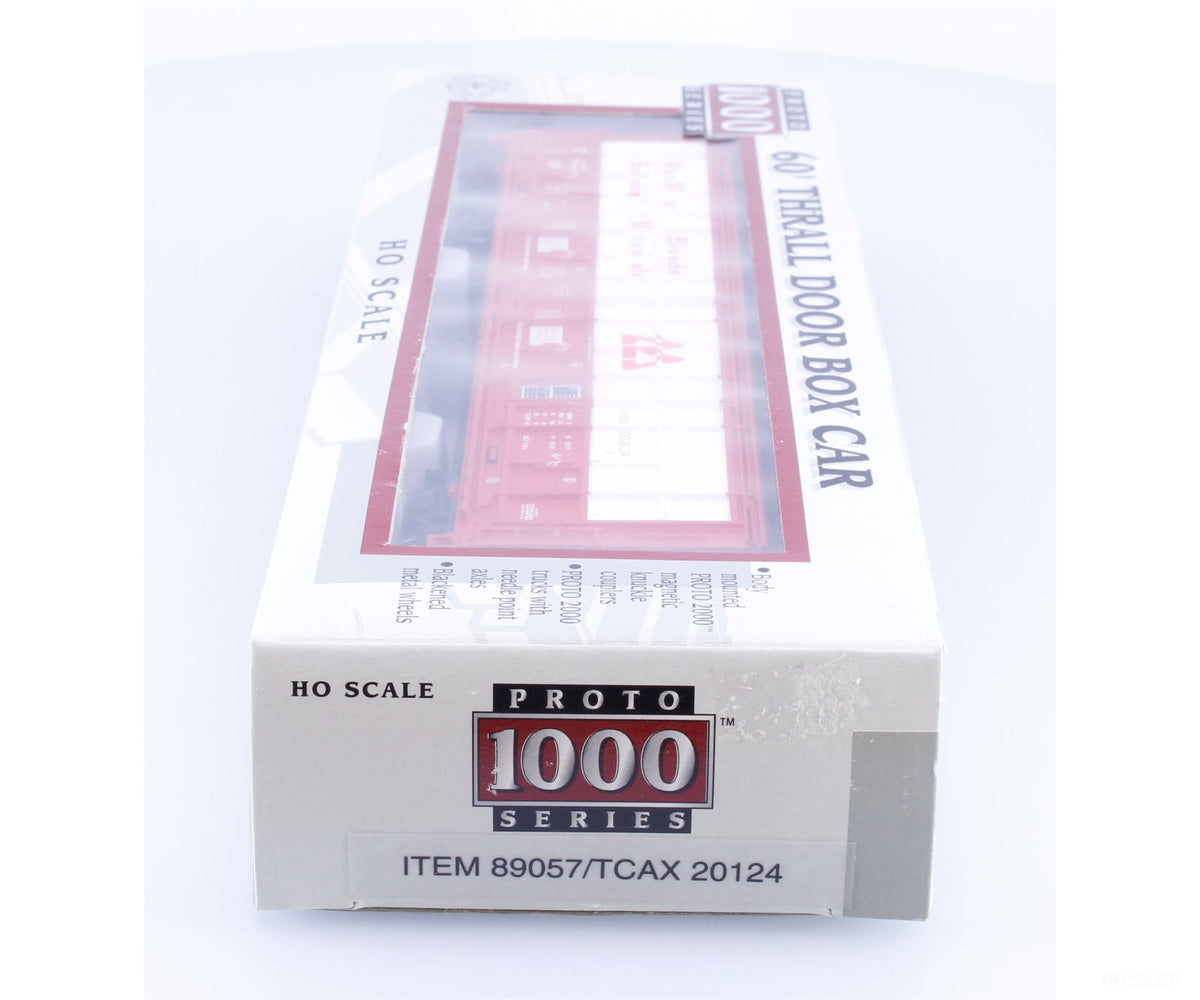 Proto 1000 89057 HO 60’ Thrall Door Box Car MacMillan Bloedel (TCAX) 20124 - Freight Cars