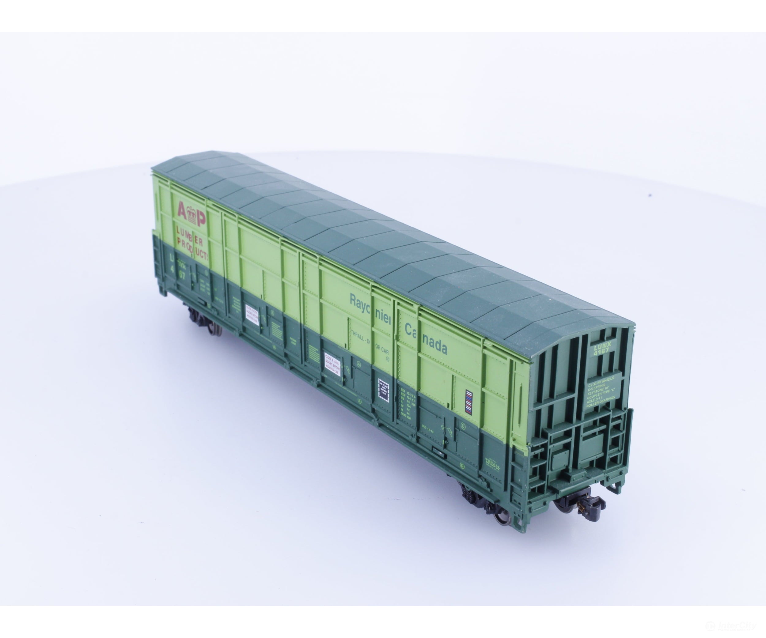 Proto 1000 89071 HO 60’ Thrall Door Boxcar AP Lumber Products Rayonier Canada (LUNX) 4167 (#2) - Freight Cars