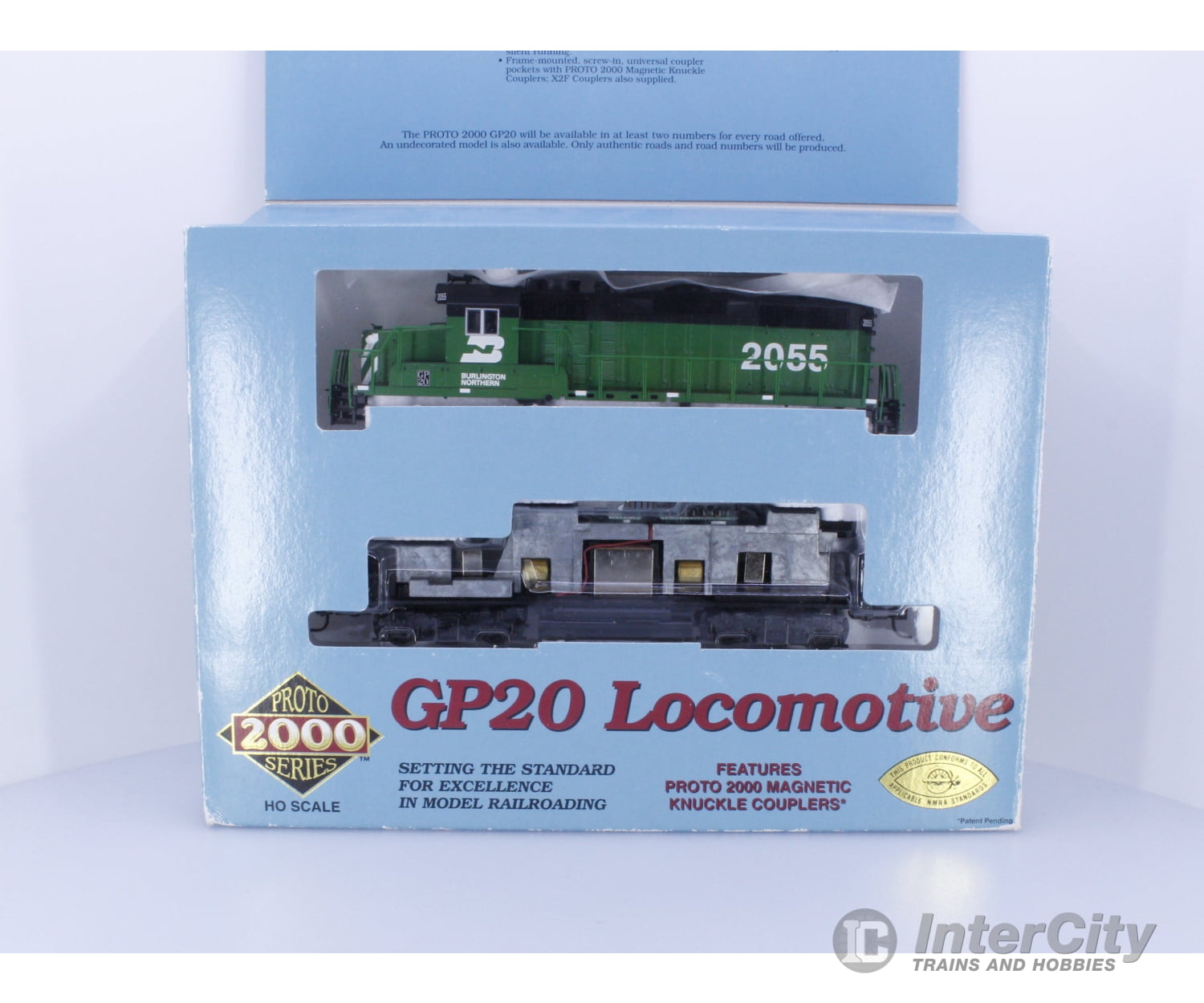 Proto 2000 8107 HO GP20 w/Dynamic Brakes Burlington Northern (BN) 2055 Analog DC Locomotives
