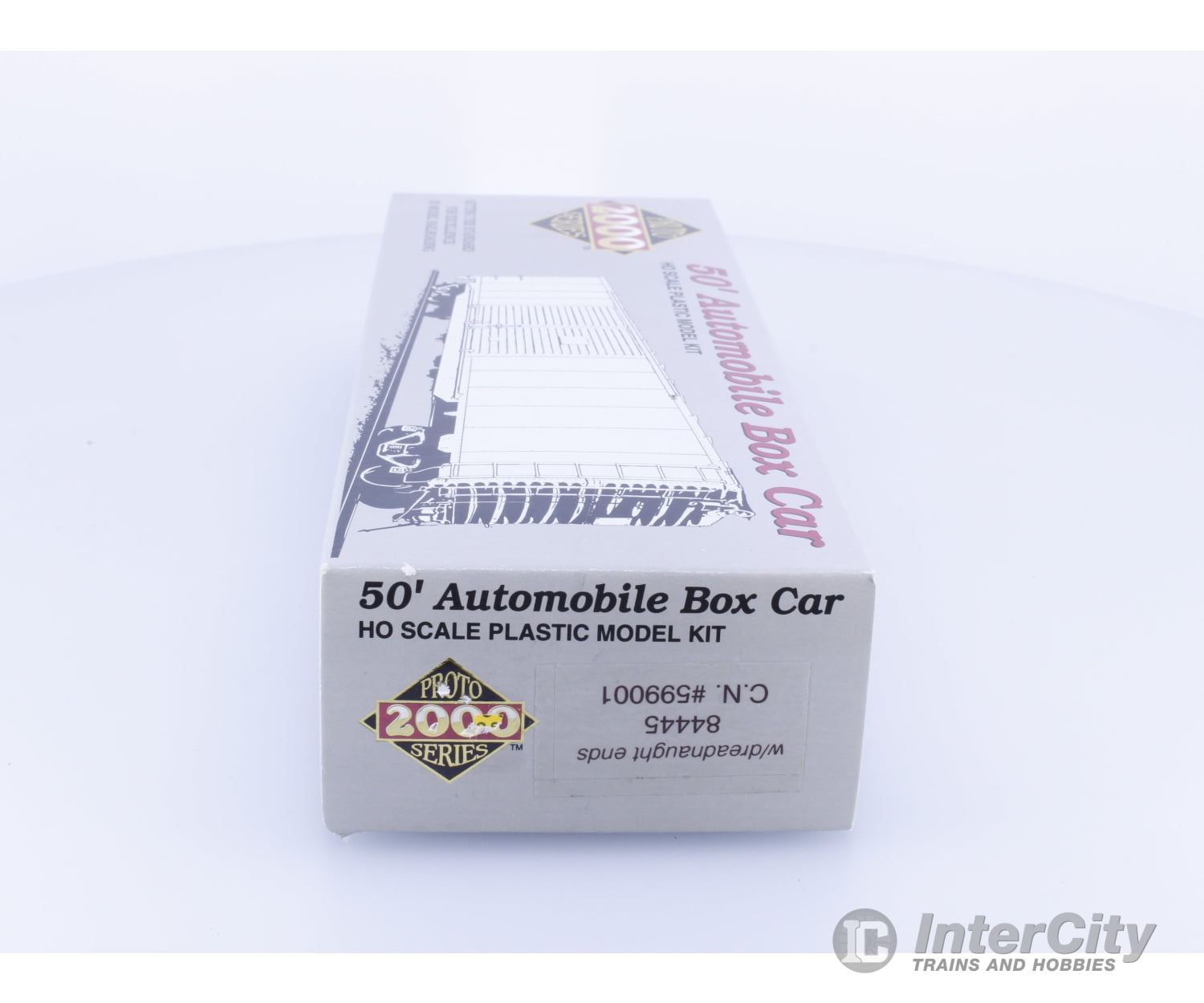 Proto 2000 84445 HO 50’ Automobile Box Car with Dreadnaught Ends Kit Canadian National (CN) 599001 Freight Cars